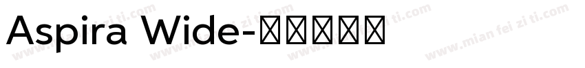 Aspira Wide字体转换